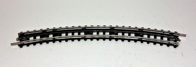 #TR 164 Trix Express Gleis gebogen, R1, 30°, 25 (Papp)-Schwellen, Hohlprofil!