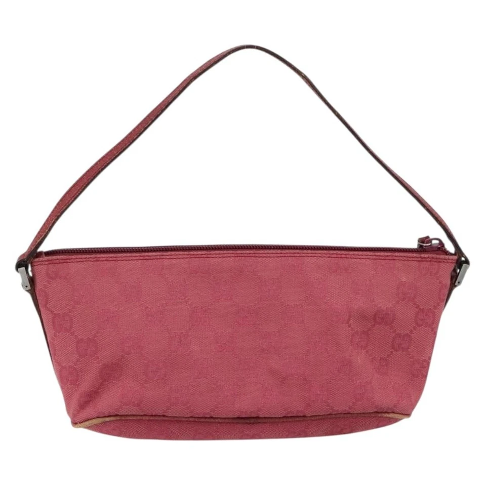 GUCCI GG Bolsa Accesorio Lona Rosa 07198 Auténtico ep11501 Foto 3 de 4