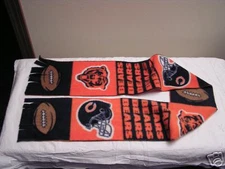 Chicago Bears Football Fleece Scarf GO BEARS!!!