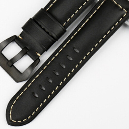 Hochwertige Echt Leder Uhrenarmbänder Herren robustes Band 20/22/24/26 mm für Panerai - Bild 14 von 14