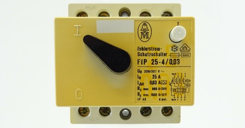 Moeller FIP 25-4/0,03 FI-Schutzschalter Typ A Fehlerstromschutzschalter 25A 30mA - Bild 2 von 5