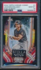 PSA 10 JACKSON HOLLIDAY 2024 Topps Cosmic Chrome STELLA NOVA D/C SP RC GEM MINT