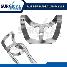 Endodontic Rubber Dam Clamps #212 Stainless Steel German Grade