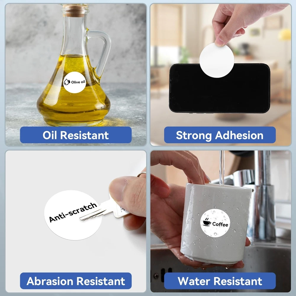 Bluetooth Label Maker M100 with 1.96" Round Stickers 50mm Bluetooth Label Maker M100 with 1.96" Round Stickers 50mm
