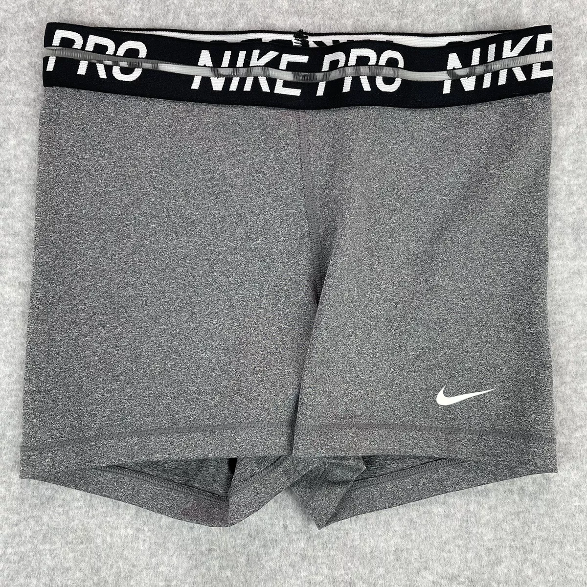 Nike Pro Compression Shorts Womens Size Medium Gray Heather Athletic  Training