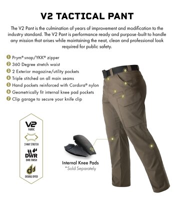 First Tactical 114011-181-32-32 Men's V2 Tactical Pant Coyote