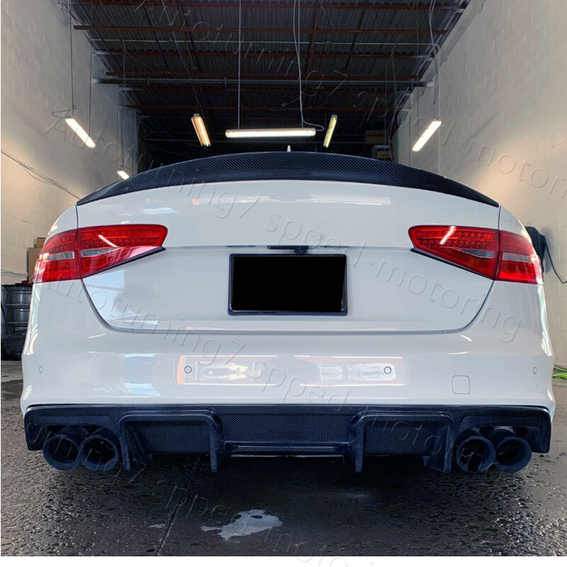 Performance Rear Bumper diffuser addon with ribs / fins For Audi S4 B8 11-15 in Diffusers Performance Rear Bumper diffuser addon with ribs / fins For Audi S4 B8 11-15 in Diffusers