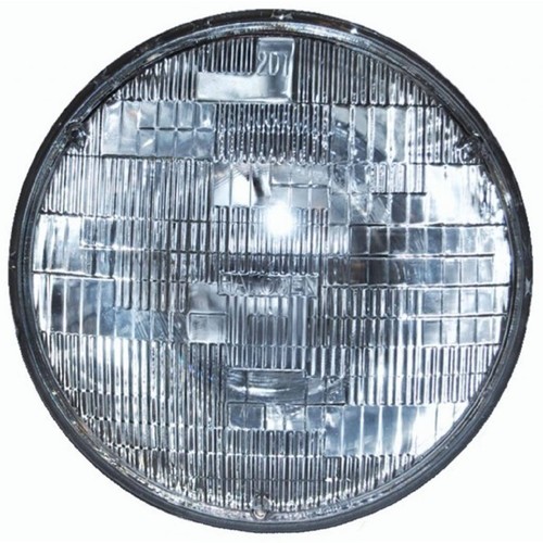 7" Halogen 6-Volt Sealed Beam Glass Headlight Head Light Lamp Bulbs Pair 6V - Picture 8 of 9
