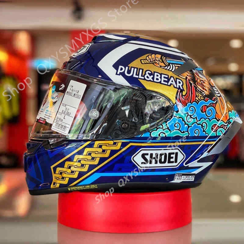 SHOEI X14 Helmet X-Fourteen R1 60th Anniversary Edition Blue Cat