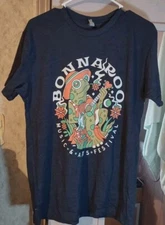 Vintage Bonnaroo 2021 Black Cotton T-Shirt All size S-345XL Unisex HRT110