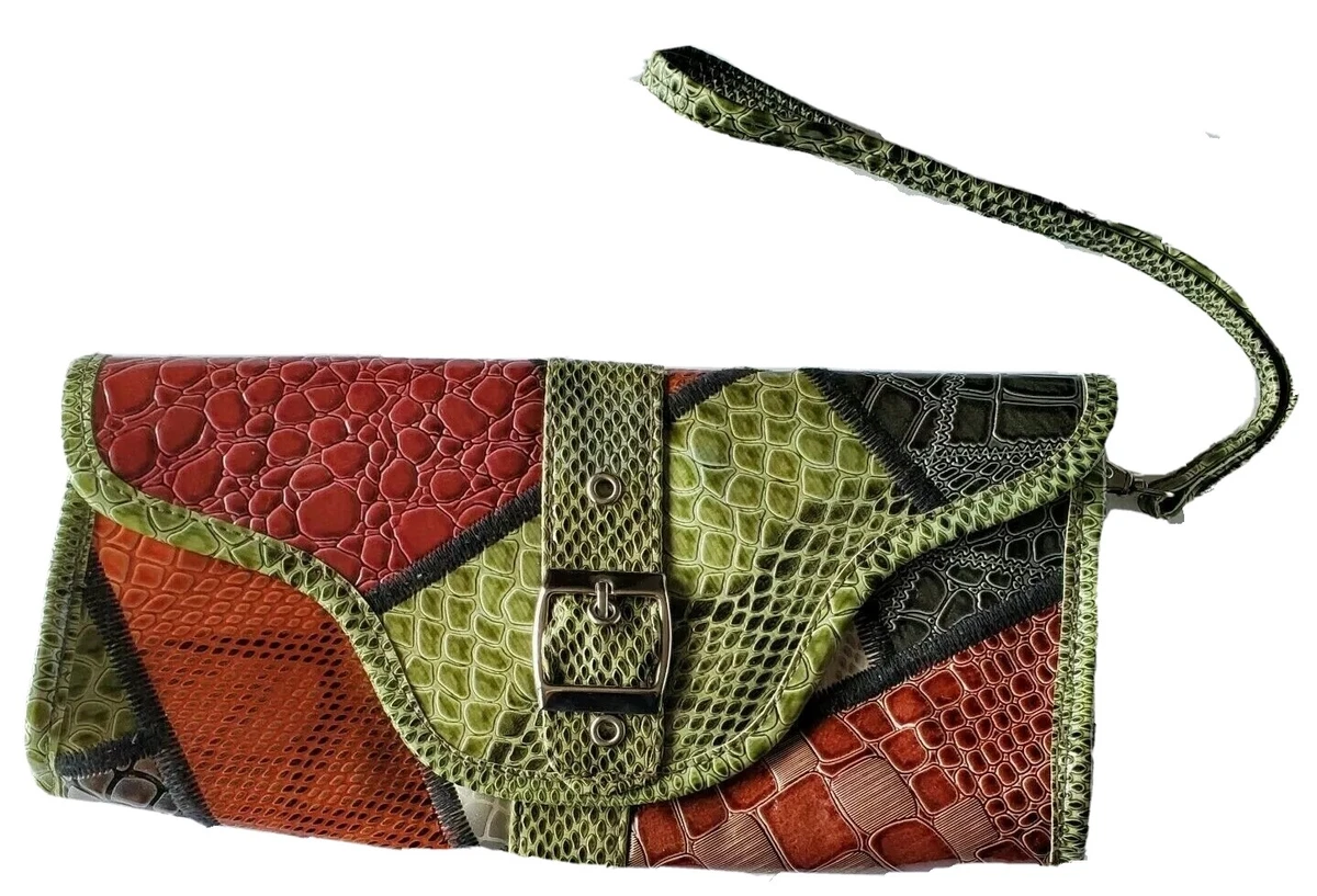 Multi Color Animal Print Clutch Handbag. NOATD 8831628 NO. 883313  