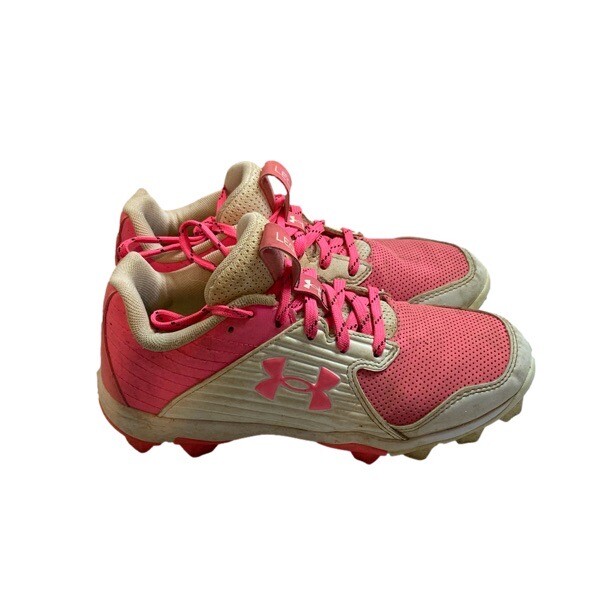 Under Armour Junior 4Y Leadoff Low Cleat Baseball Shoes GUC Wore Season  Pink