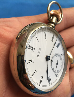 Antique 1905 Waltham A.W.Co Massachusetts 18s Pocket Watch Runs