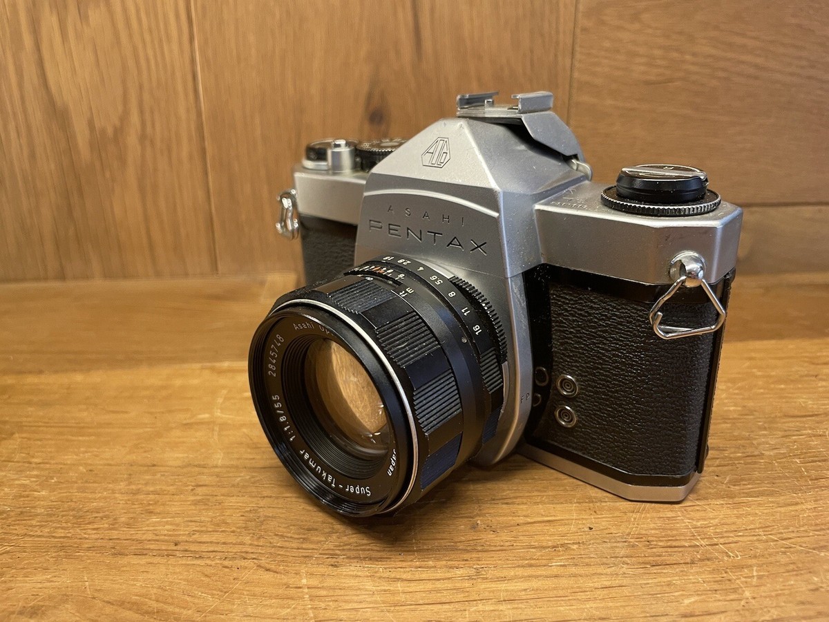 Near Mint w/ Flash* Pentax SL Film Camera Super Takumar 55mm F/1.8