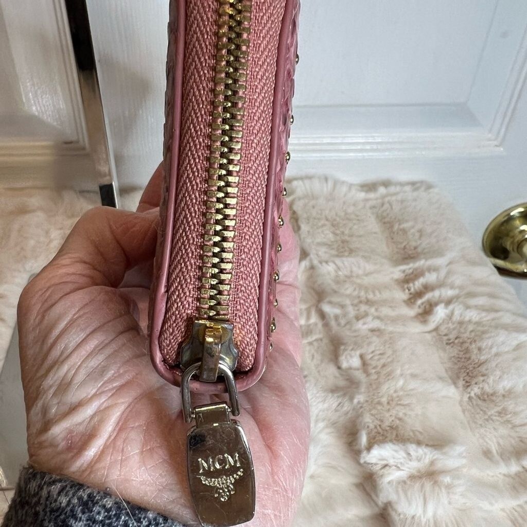 MCM ARMOUR VISETOS MONOGRAM STUDDED PYTHON PRINT … - image 8