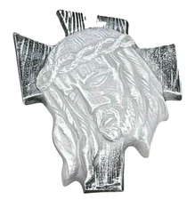 Cross mold plaster concrete religious Jesus mould 13" x 14" x up to 1.5" thick