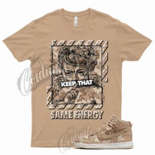 Tan ENERGY T Shirt for Dunk High Desert Camo Hemp Sail Velvet Brown Pink 1