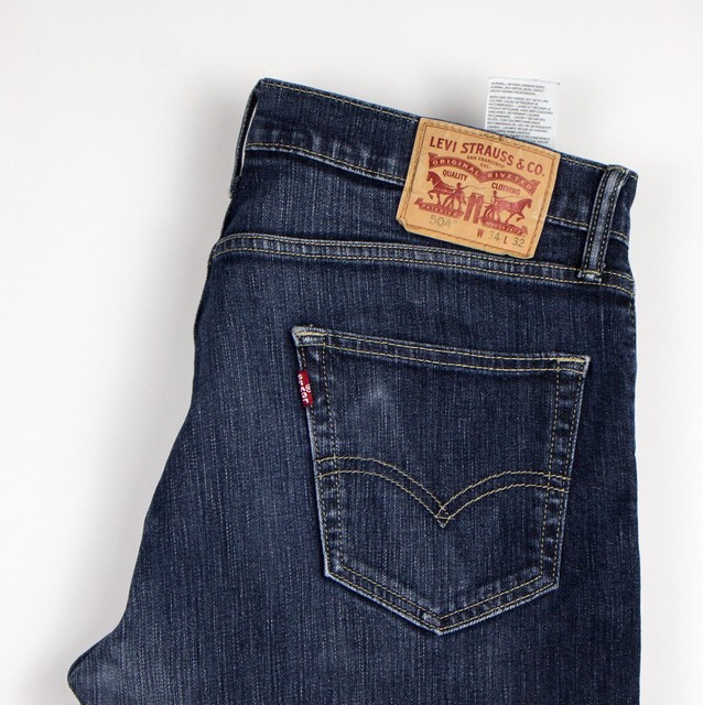 LEVI'S STRAUSS & CO Men 504 Straight Leg Slim Jeans Size W34 L32 ALZ399 | eBay