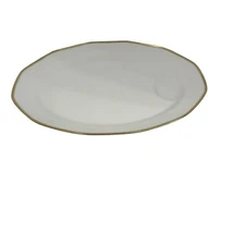 Theodore Haviland Limoges France Sheraton Large Serving Meat Platter 16x12- Gold