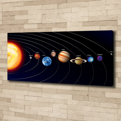 Leinwandbild Kunst-Druck 125x50 Bilder Weltall Sonnensystem