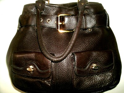 Cole Haan Very Nice and Rugged Thick Medium Pebbled Leather Shoulder Bag in EUC!