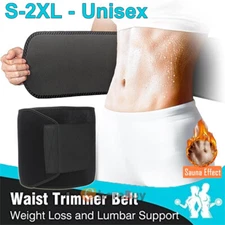 Womens Men's Waist Trainer Body Shaper Tummy Girdle Belt Belly Fat Burner Corset