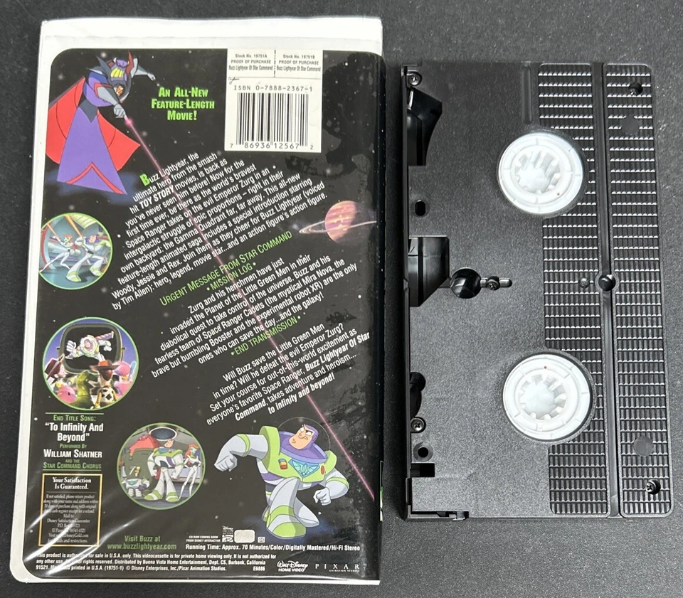 Buzz Lightyear Of Star Command The Adventure Begins Starring Tim Allen 19751 VHS - Image 2 of 4