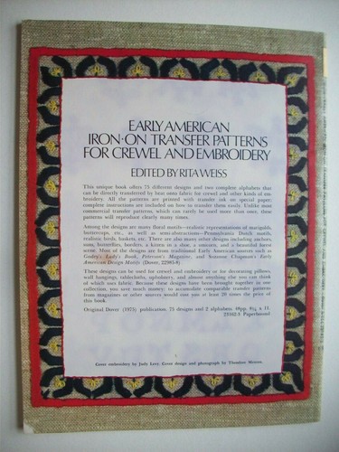 Early American Iron 0n Iron-on Transfers for crewl embroidery - Picture 6 of 6