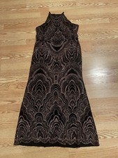 Blu Sage formal rose gold black special occasion, prom, mother of bride dress