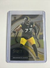2023 Panini Select Broderick Jones #292 Club Level Rookie RC Pittsburgh Steelers