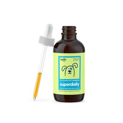 Taily Multivitamin with Liquid Collagen for Dogs and Cats   12-in-1 Super Dai...