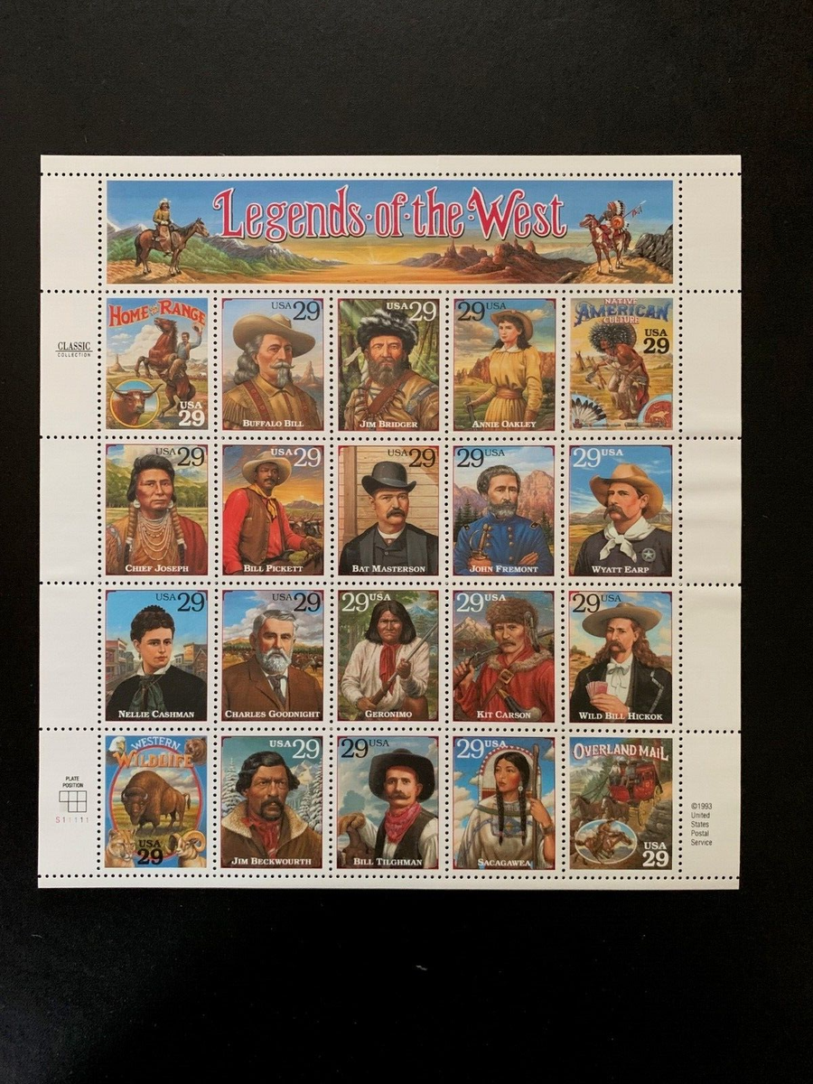 US Scott #2870 Legends of the West Recalled Pane of 20 Pickett