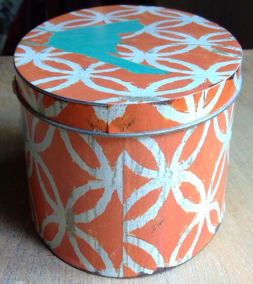 Creativo Cooperativo Almacenamiento Decorativo Lata Naranja Retro Look Bluebird Little e Studio Foto 4 de 4