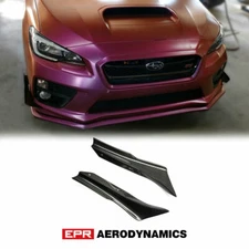 For SUBARU 14-17 Impreza VAB VAF STI USDM APR Style Carbon Front Bumper Canard