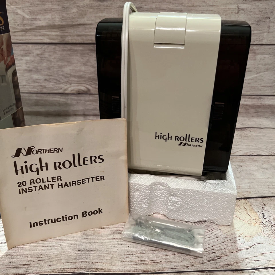 Vintage Northern High Rollers Instant Hairsetter Sunbeam 20 Rolos Nunca Usados - Imagem 3 de 4