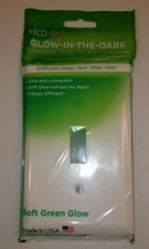 Light Switch Finder GLOW IN THE DARK Wall Toggle Plate Cover VINTAGE Green