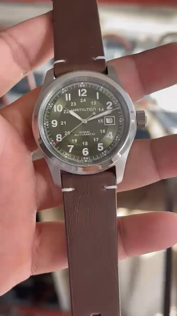 hamilton khaki field titanium green