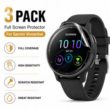 Garmin Vivoactive All Models Screen Protector Hydrogel HD Clear Self Healing