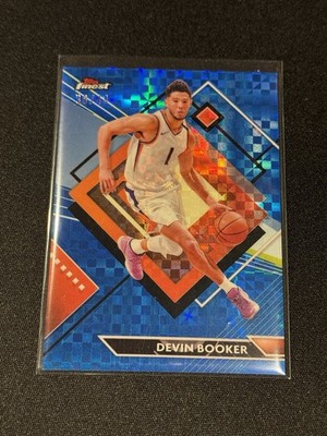 2023-24 Finest Blue Checkerboard Refractor Devin Booker #240 38/49