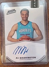 PJ Washington Jr. 2019-20 Instant Access Blue On Card Autograph Auto #20/25 RC