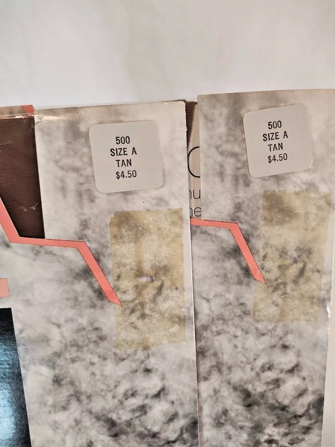 Pantimedias vintage Nine West tostadas sedosas transparentes talla A Foto 3 de 4