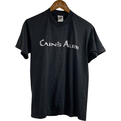 Cains Alibi Band Tee T Shirt Medium Metal Rock Vintage