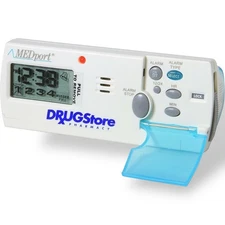 MEDport MEDGlider System 1 Talking Pill Organizer Dispenser Digital Timer Alarm