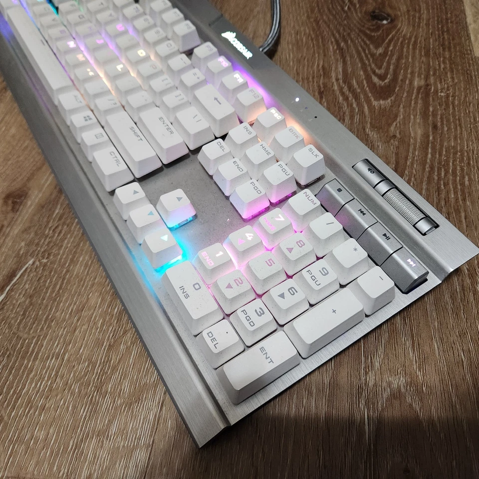 Corsair K70 RGB MK.2 Mechanical Keyboard Model RGP0048 White | Tested - Image 3 of 4