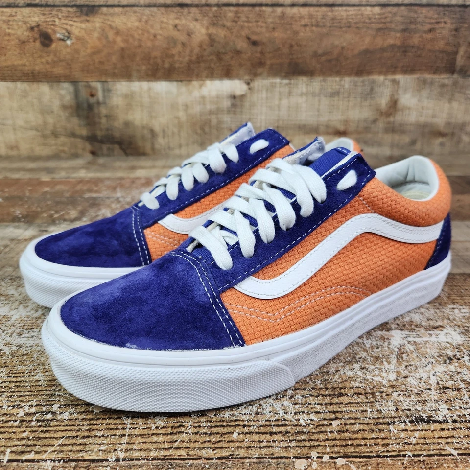 Vans Old Skool Low Women's Size 8.5 Purple Orange Sneakers Casual Skater Comfort - Image 3 of 4