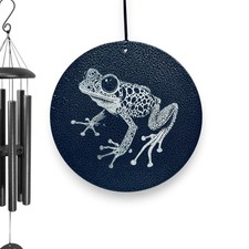 Wind Chime - Poison Dart Frog  - Black powder coated
