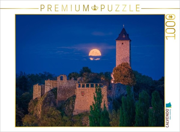 Calvendo Puzzle Full Moon Over Giebichenstein Castle | 1000 Pieces, Finished Siz-image