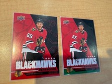 2025-26 Upper Deck Chicago Blackhawks Centennial Andrew Shaw #36 Green + Red