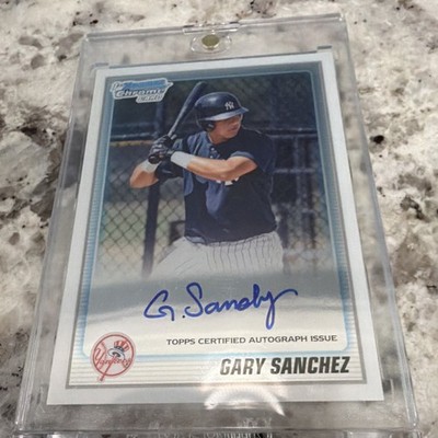 Topps 2010 Bowman Chrome Prospects Gary Sanchez Auto New York Yankees #BCP207