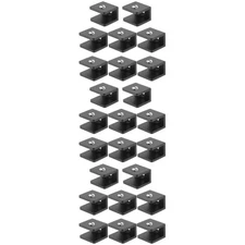 3 Pieces Wall Mount Clamp Heavy Duty Black Bracket Holders for Glasses